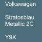 Preview: Volkswagen, Stratosblau Metallic 2C, Y9X.